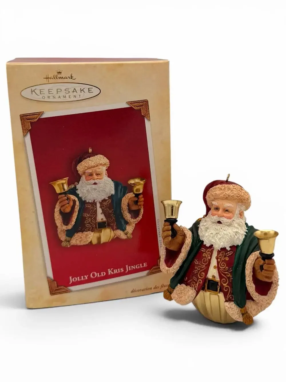 2004 Hallmark Keepsake Jolly Old Kris Jingle Santa Christmas Ornament